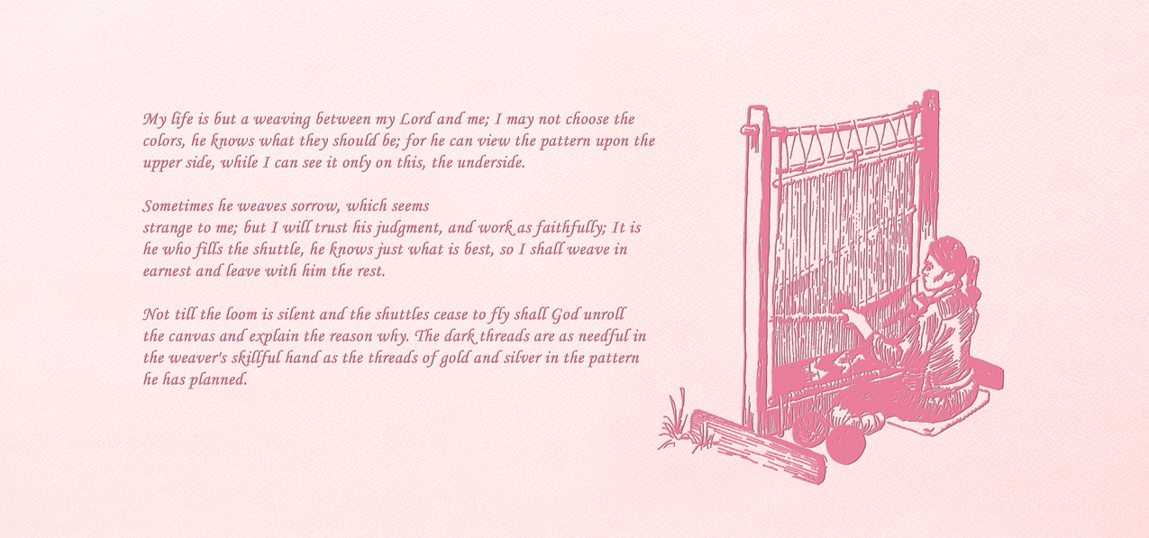 Basketweave Pink Faux